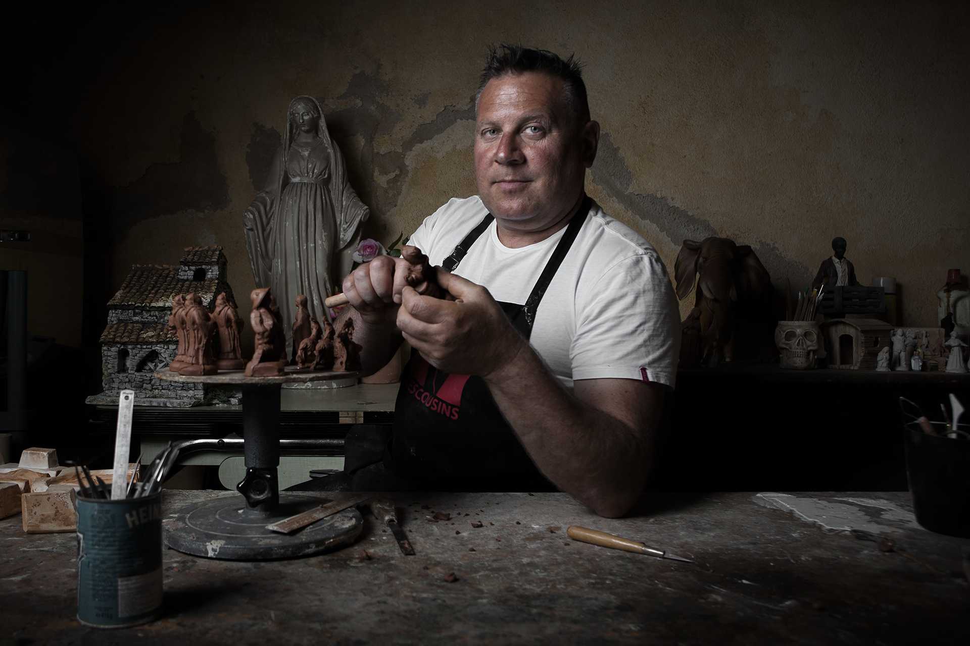 Daniel Coulomb - Christmas crib figure -